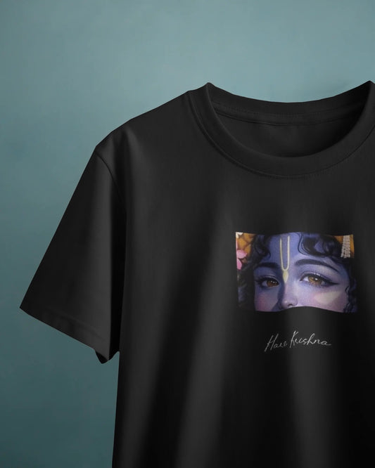 Divine Glance – Hare Krishna T-shirt (Black)